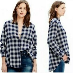 Madewell Plaid Andover Flannel Size Small